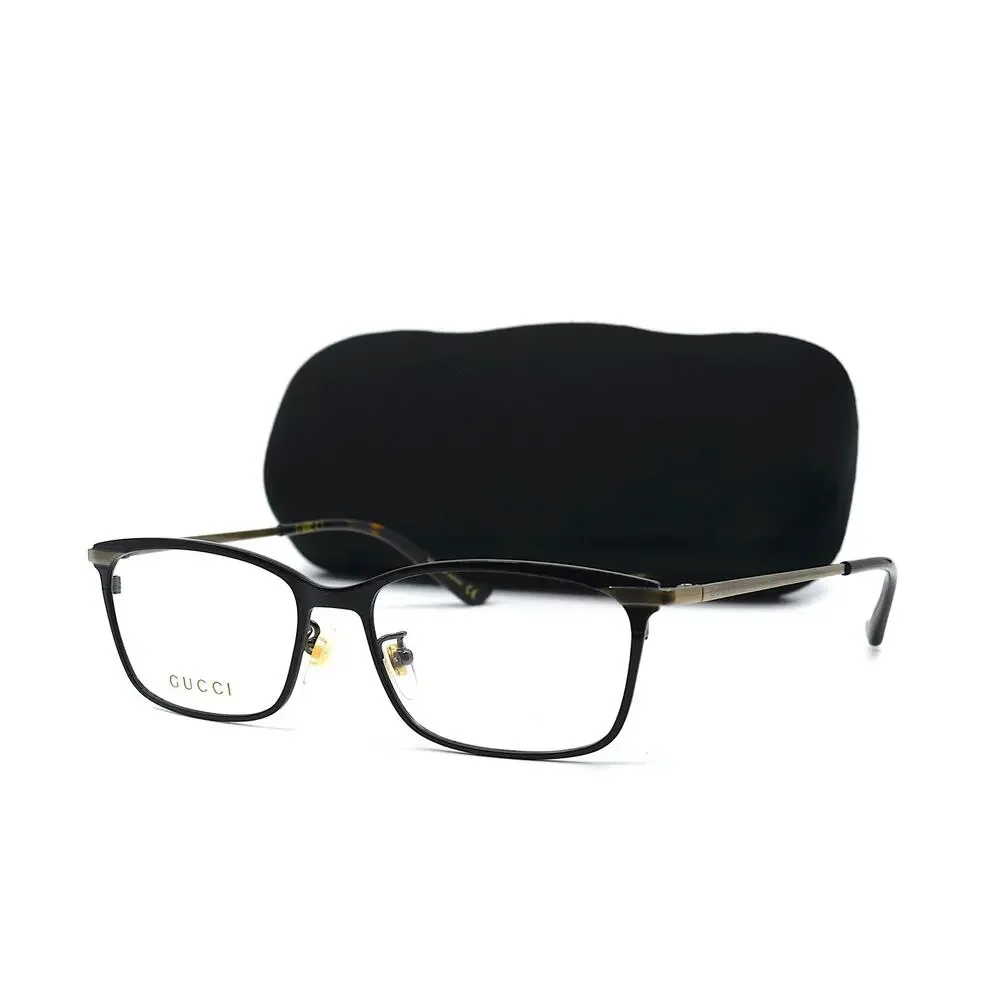 NEW GUCCI GG1130OJ 001 TITANIUM BLACK AUTHENTIC EYEGLASSES FRAME